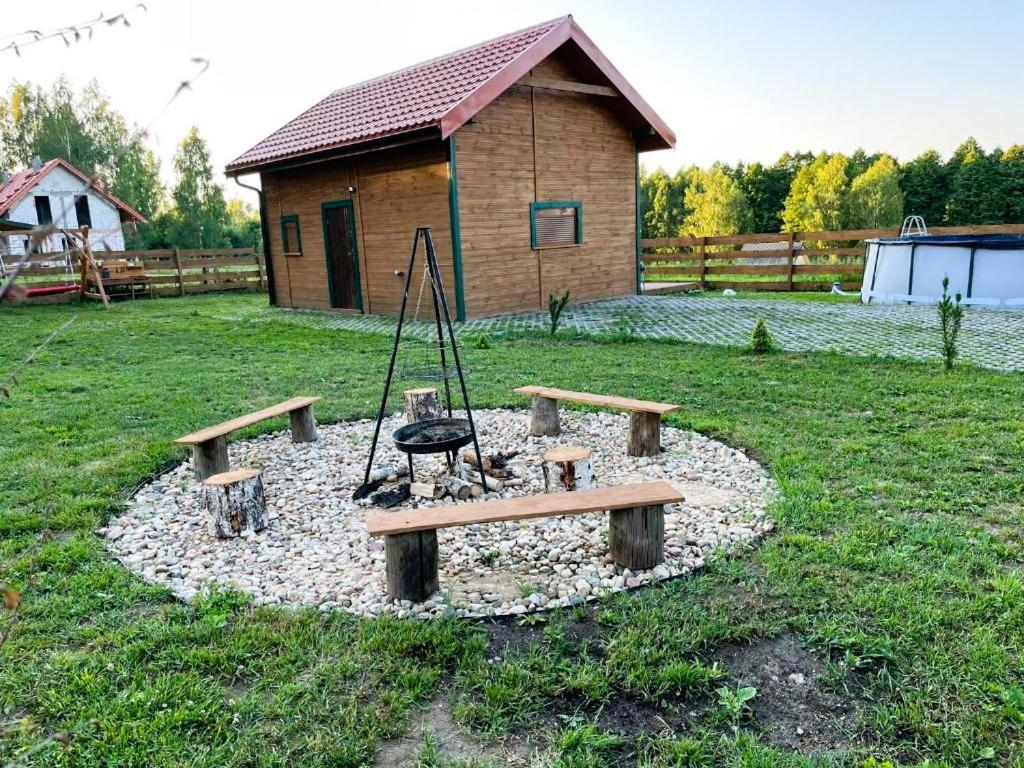 Zielona Chatka Nad Sapina Pozezdrze Экстерьер фото